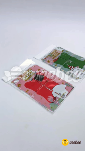 Tirai Foil Motif Natal/ Tirai dekorasi natal/ dekorasi ornament natal