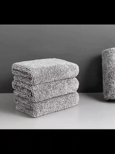 【SG STOCK】Bamboo Charcoal Super Absorbent Kitchen Rag Towel Nonstick Oil Dish Cleaning Thickened Cloth Wipe