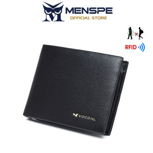 MENSPE Fashion Short Wallet RFID Anti Theft Brush Retro Wallet Business Wallet PU Wallet Multi-Card Position Wallets Travel Purses Zipper Coin  ID Credit Cards Holders