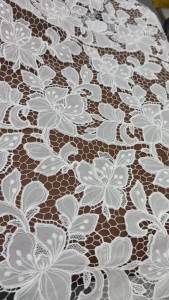 White French Mesh Milk Silk Lace Fabric African Tulle Chiffon Lace Fabric 5 Yard for Nigeria Bridal Wedding Party Dresses