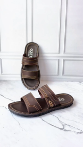 OZEO - Sandal Slop Casual Pria & Wanita Dewasa Sendal Santai Kulit Sintetis Tony-SB