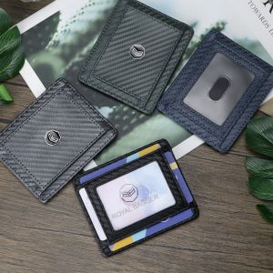 Smart King RFID Ultra-thin Carbon Fiber Card Holder for Men Simple Portable Coin Clip 3230