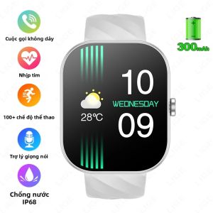 LIGE | Đồng Hồ Thông Minh Màn Hình Cảm Ứng Toàn Phần LIGE Cuộc Gọi Bluetooth Thể Dục Thể Thao Chống Nước Theo Dõi Sức Khỏe Cho Android iOS Nam Nữ