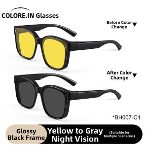 Colore.in | UV Protection Polarized Driving Clips-On Sunglasses