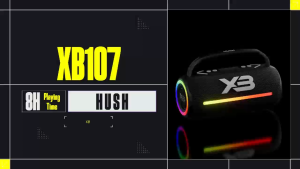 O.SHINE XB207 Wireless Bluetooth Speaker with Enhanced Bass Durable LED Light Show & Portable Compact Design
