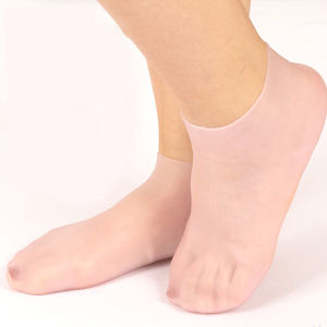 ZEO Silicone Moisturizing Gel Heel Socks Foot Care Socks Soft and Comfortable