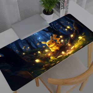 Potdemiel | Pokemon Pikachu XXL Miếng Lót Chuột 900X400 Lớn Bàn Chơi Game Thảm Cao Su Chống Trơn Trượt Anime Bàn Phím Thảm Cho Máy Tính Phụ Kiện Máy Tính
