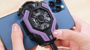 F18 พัดลมมือถือ 3 ระดับ ความเร็ว พัดลมระบาย สำหรับการเล่นเกมส์ หม้อน้ำมือถือ