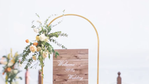 กรอบรูปโค้งโลหะชุด3ชิ้นกรอบซุ้มแต่งงานสีทองกรอบซุ้มประตูสี่เหลี่ยมเหมาะสําหรับพิธีครบรอบงานเลี้ยงวันเกิดฉลองกลางแจ้งในร่มตกแต่งการศึ