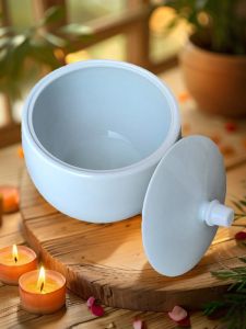 Large Size Ceramic Rice Tub Pure White Color High Temperature Resistant Sweet Rice Wine Fermentation Jar Pork Fat Storage Container
