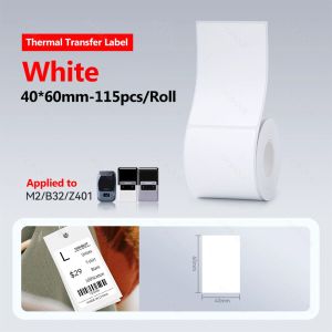 Niimbot | NIIMBOT M2 M3 Thermal Transfer Label Paper Rolls Ribbons for Label Printer Long Storage Time for Businesses Cosmetics Vitamins