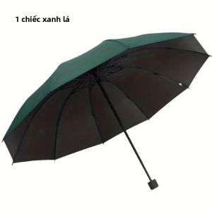 130CM Chống Gió Gia Cố Ô Gấp Cho Nam Lớn 10 Xương Chống Nước Mạnh 190T Pongee 3 Gấp Nắng & Mưa