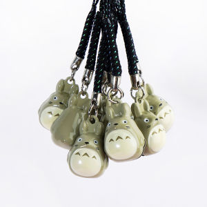 Cartoon Couple Keychain Car Key Pendant Totoro No Face Man Little Bell Shape Pendant Cinnamoroll Babycinnamoroll Mobile Phone Pendant