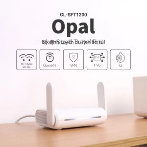 GL. iNET GL-SFT1200 (opal) an toàn du lịch wifi-ac1200 băng tần kép Gigabit Ethernet không dây Internet Router