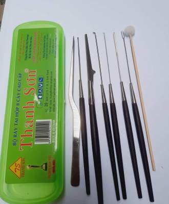 BỘ dụng cụ lấyráy tai 8 món( thanh sơn, lâm uyên, nghĩa  vina)