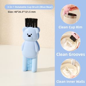 noooth | Three-in-One Portable Cup and Bottle Cleaning Brush