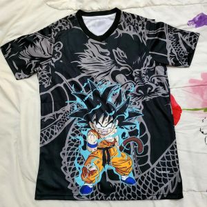 Bandai | Fashion Hot Blooded Dragon Ball Multi Character 3D Printing Cosplay T-shirt Fitness Sports Anime Exhibition Short Sleeved Shirt