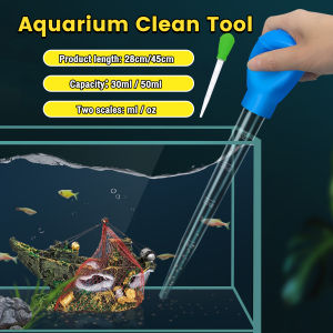 Digeo Aquarium Clean Tool Fish Tank Siphon Pump Water Changer 30ml 50ml