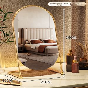 Luxury Style Rotatable Desktop Makeup Mirror