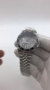 NH 36mm 38mm Diver Watch Case Stainless Bracelet Sapphire Glass For GMT SUB NH34 NH35 NH36 ETA2824 PT5000 Movement Slide Buckle