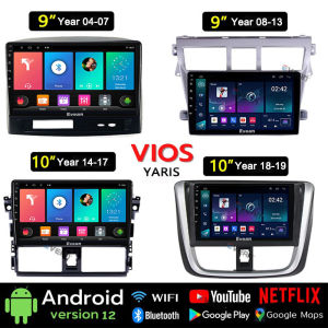 [4G +32G ]2025 Newest Android Player 9 10 Inch Car Multimedia Radio Player for VIOS Yaris with 2din Casing Plug and Play