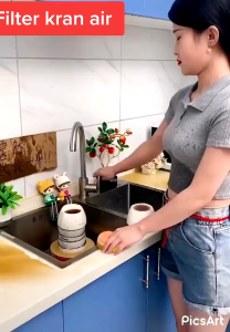 Saringan Kran Air Sambungan Keran Air Flexible Filter Air Anti Splash
