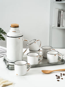 Nồi Nước Bằng Gốm Sứ Dung Tích Lớn Phong Cách Cổ Điển Nồi Nước Lạnh Bằng Gốm Sứ Trung Quốc Thủ Công Nồi Nước Bằng Sứ