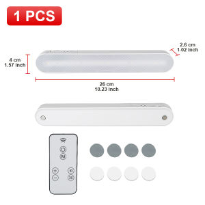 3 Colors Desk Lamp USB Rechargeable Wireless LED Touch Sensitive Light Reading Lights With Remote Control Magnetic Wardrobe Lamp