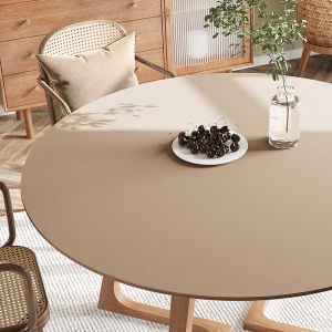 Minimalist round Tablecloth Waterproof Oil-Proof Disposable Dining Table Cushion Oven Mitts Table Cloth Household Leather Table Mat Coffee Table round Mat