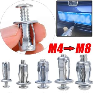 4pcs M4 M5 M6 M8 cánh hoa đinh tán đai ốc khóa với vít cố định biển số xe cho xe hơi xe vít sắt da ốc vít kim loại jack Nuts