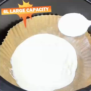 【มีการรับประกันจากผู้ขาย 5 ปี】หม้อทอดไร้น้ำมัน（จอสัมผัส LED 8 เมนู จับเวลา ปรับอุณหภูมิ กระทะไม่ติด）หม้อทอดไร้มัน หม้อทอดอากาศ หม้อทอดไร้มัน หม้อทอดลมแท้ Air Frye