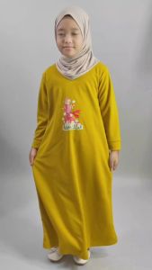 Gamis Anak Murah DTF Bismillah Cute Baju Muslim 1-14 tahun CKids