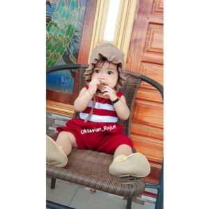 Jamsuit Bayi Jumper Anak Perempuan 1- 3 tahun Halus Tebal