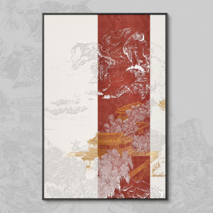 New Chinese Style Relief Sculpture Wall Art Decorative Painting for Entrance Hallway Corridor High End Atmosphere Hanging Picture