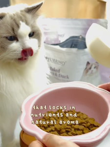 Furrino 1.5kg Fresh Chicken & Duck Cat Slow-baked Kibbles Reduce Tear Stain