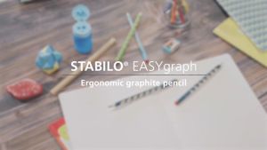 STABILO EASYgraph Handwriting Ergonomic 2B Wooden Pencil Set (Right/ Left Hand) [FOR KIDS LEARNING TO WRITE]