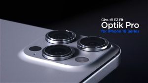 Spigen iPhone 16 Pro Max/iPhone 16 Pro/iPhone 15 Pro Max/15 Pro/14 Pro Max/14 Pro Glas.tR EZ Fit Optik Pro L-Series (2 Pack)