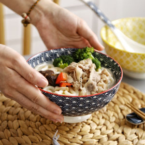 Bát Đựng Súp Phở Lớn Bằng Gốm Sứ Kiểu Trung Quốc Sáng Tạo Cá Nhân Dùng Tại Nhà Dùng Tại Khách Sạn Hình Chữ Nhật Cỡ Lớn