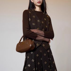 French Vintage Rich Style V-Neck Structure Heavily Beaded Suit Suits for Women