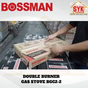 SYK Bossman BGC2-2 Double Burner Gas Stove Tabletop Countertop Stove Kitchen Cooker Hob Stove Gas Dapur