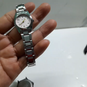 Đồng hồ nữ dây kim loại Pacue size 25.5mm second hand Nhật