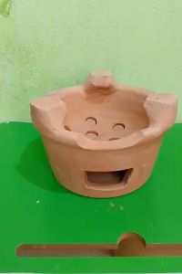 Lò đất nung nướng than 22 cm ( cỡ gang tay)