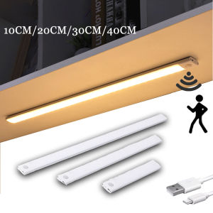 3 Color in One Lamp 10cm 20cm 30cm 40cm 60cm Ultra thin LED Light Cabinet Light Motion Sensor Wireless USB Rechargeable For Kitchen bedroom Wardrobe lighting