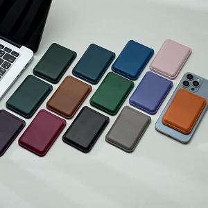 Suitable for 15 Mobile Phone MagSafe Magnetic Card Holder Leather 70% off Slots Multi-Function Strong Magnetic Stand Card Case