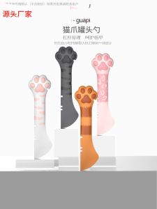 Pet Cat Food Can Opener Silicone Sealed Lid Kittens Doggies Preservation Tool Cat Spoon Feeder Cute Superior Brand