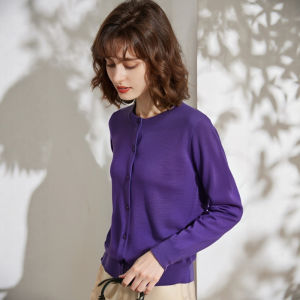 YAKUER | 100 Merino Wool Thin Women Cardigan