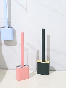 Silicone Toilet Bowl Brush Flexible Soft Bristle Head Deep Cleaning Crevice 硅胶马桶刷 Berus Tandas - SO42
