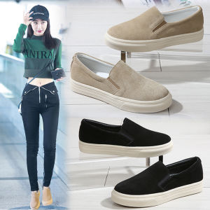 Comfortable Leather Slip-On Flats Womens Spring Autumn New Style Versatile Flat Bottom Breathable Lazy Shoes Thick Bottom Korean Version Single Shoes