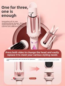 MONLEYTA | 32mm Multi-Function Curling & Straightening Iron with Negative Ions