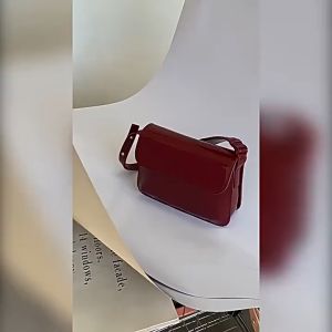 Vintage Shoulder Bags Leather Stylish Bag for Woman Square Envelope For Weddings Korean Bag